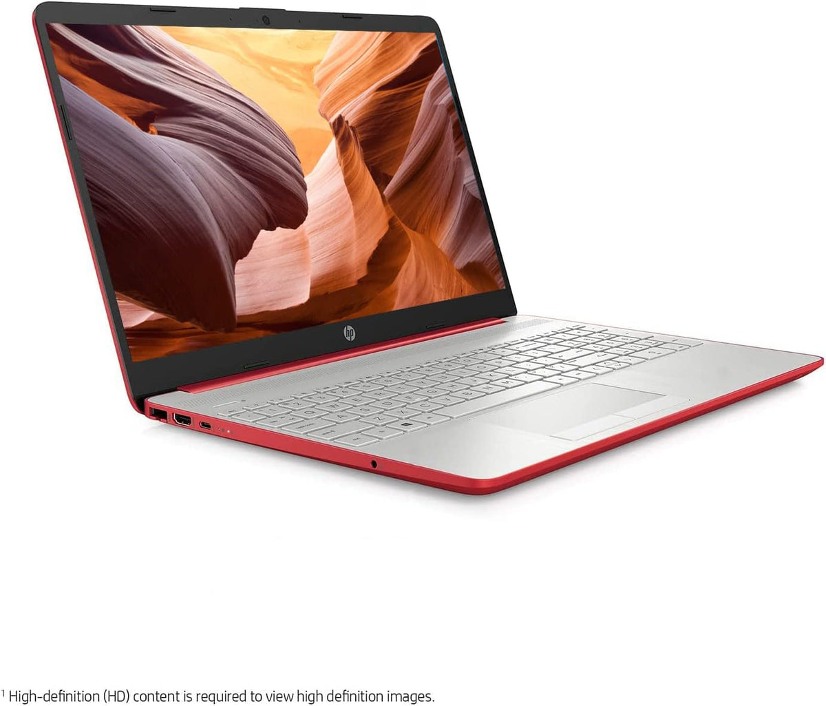 15'' HD IPS Laptop, Intel Pentium 4-Core Processor, 8GB RAM, 128GB SSD, Dale Red (Renewed) C563
