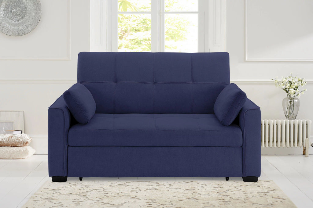 Navy Chenille Sleeper Sofa P285293