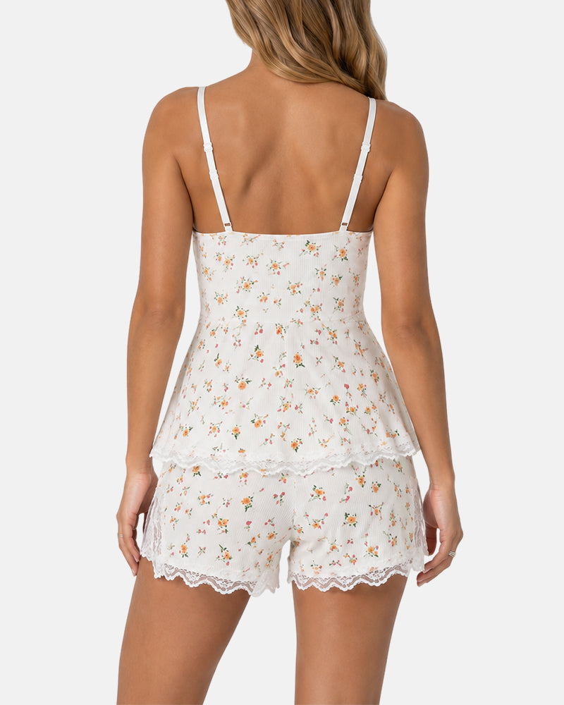 Lace-Trim Modal Cami & Shorts Pajama Set