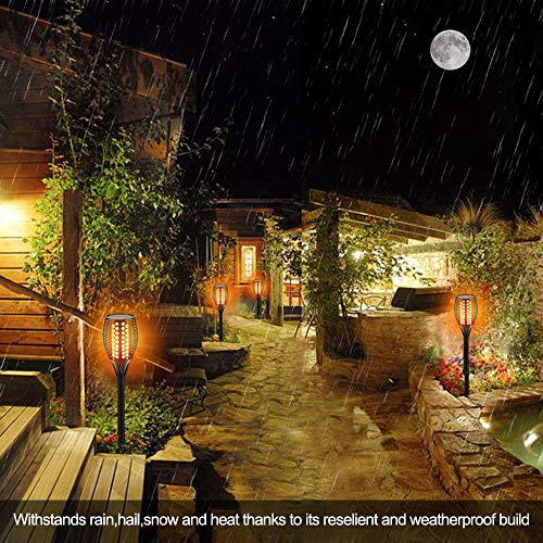 43" Flickering Flames Torch Lights Outdoor Waterproof 4-Pack U484669