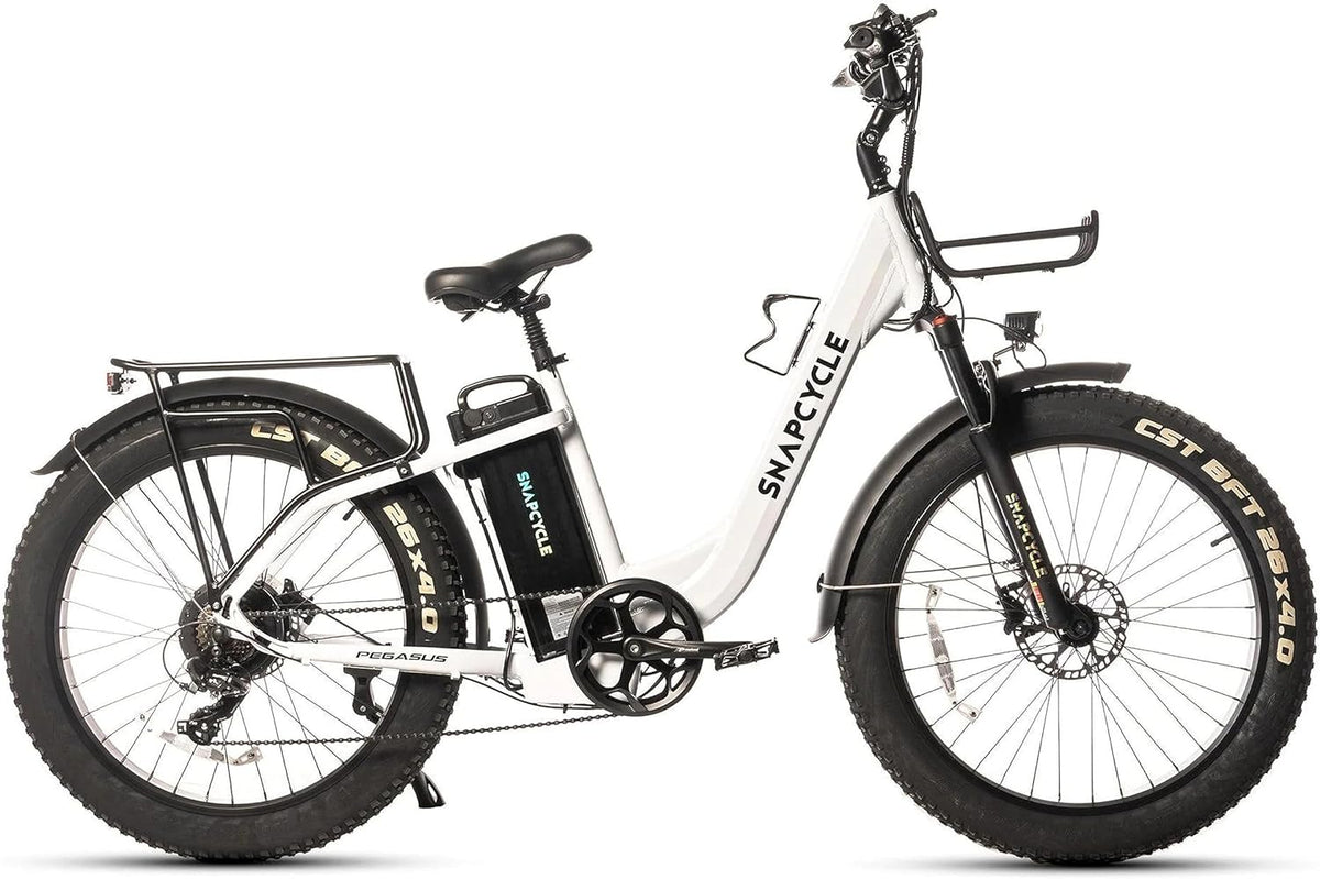 1000W Peak Motor 26" x 4.0 Fat Tire Step-Thru Ebike with 48V 15AH Removable Battery C4127