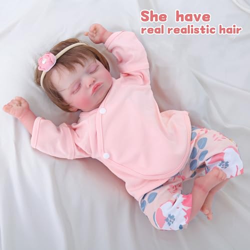 18 Inch Handmade Lifelike Reborn Baby Doll with Gift Box W715