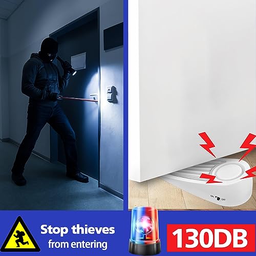 Black 2 Pack Door Stop Alarm Y29952