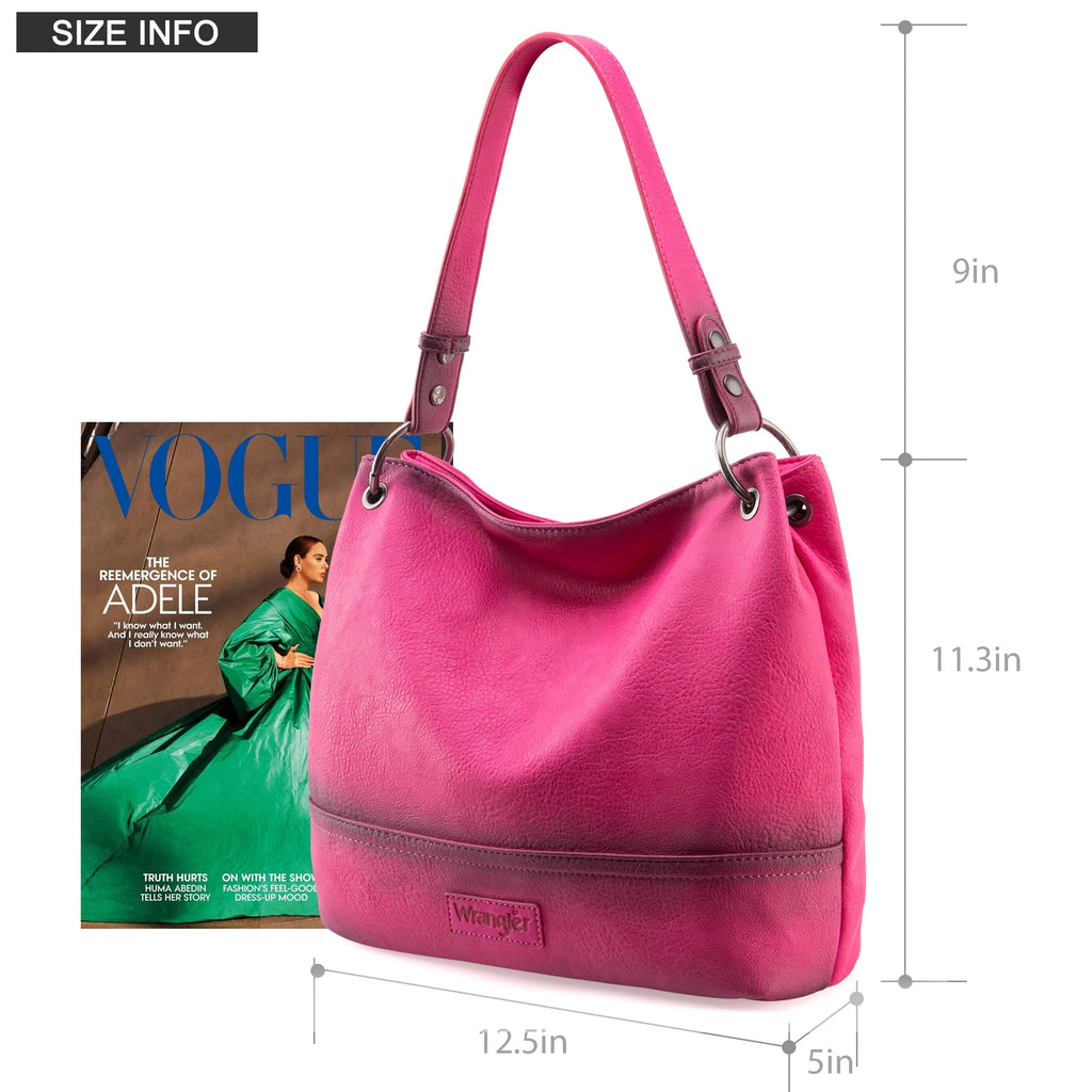Distressed-Hot Pink Leather Tote Bag J82943