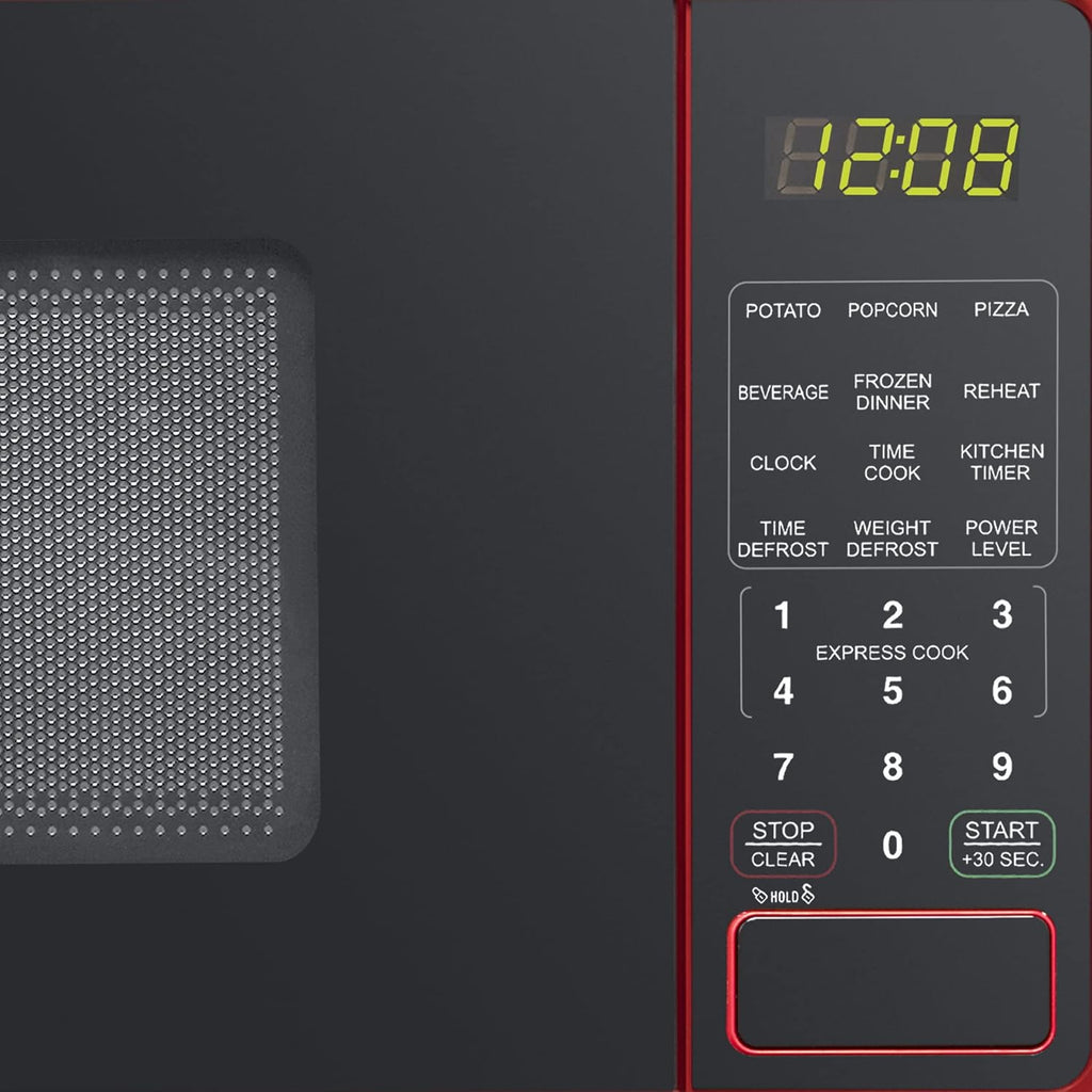 Compact Countertop Microwave Oven 0.7 Cu. Ft. 700-Watts with LED Digital Display O892575