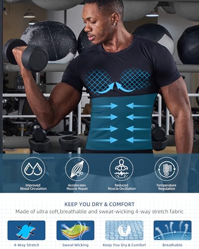 Mens Slimming Compression Shirt V9649