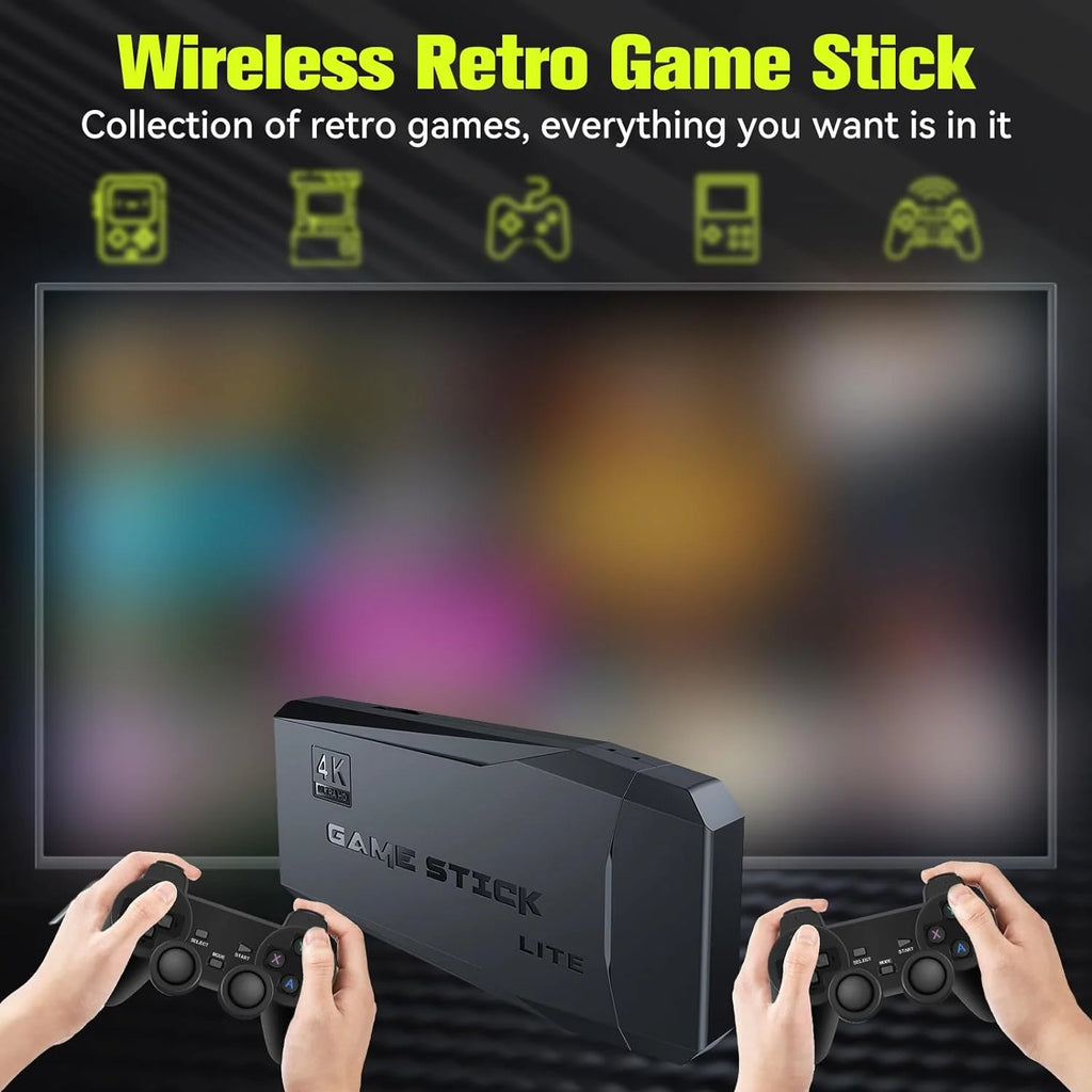 64G Wireless Retro Game Console with 25000+ Games H87106