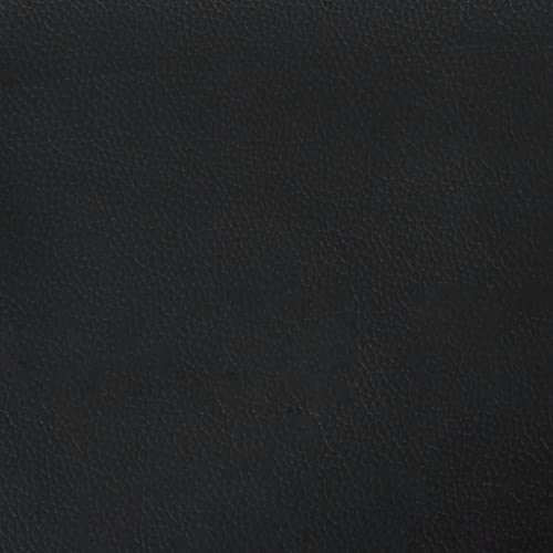 Black 55.1" Faux Leather 2-Seater Sofa D481547