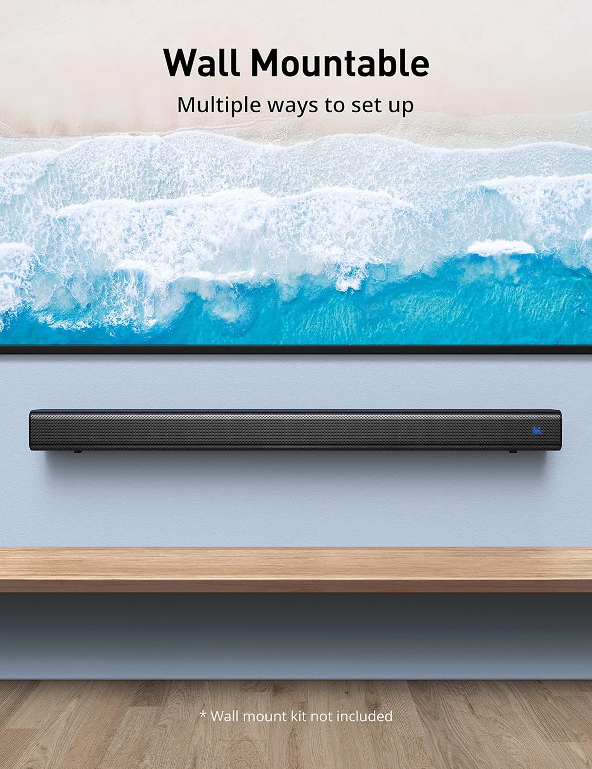 50W Bluetooth 5.0 Stereo Soundbar E654948