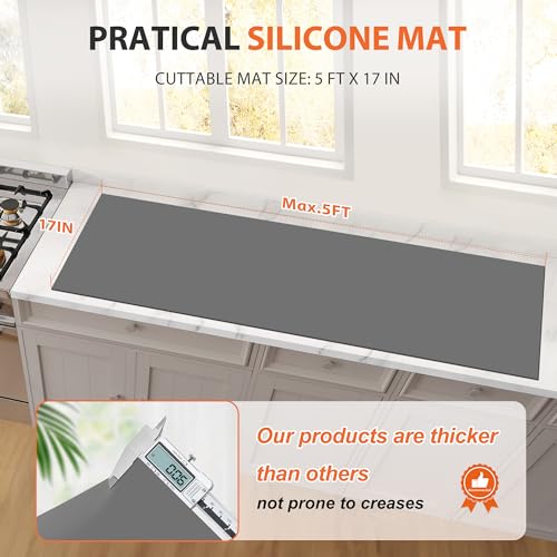 Grey 25" x 17" Silicone Mat M132