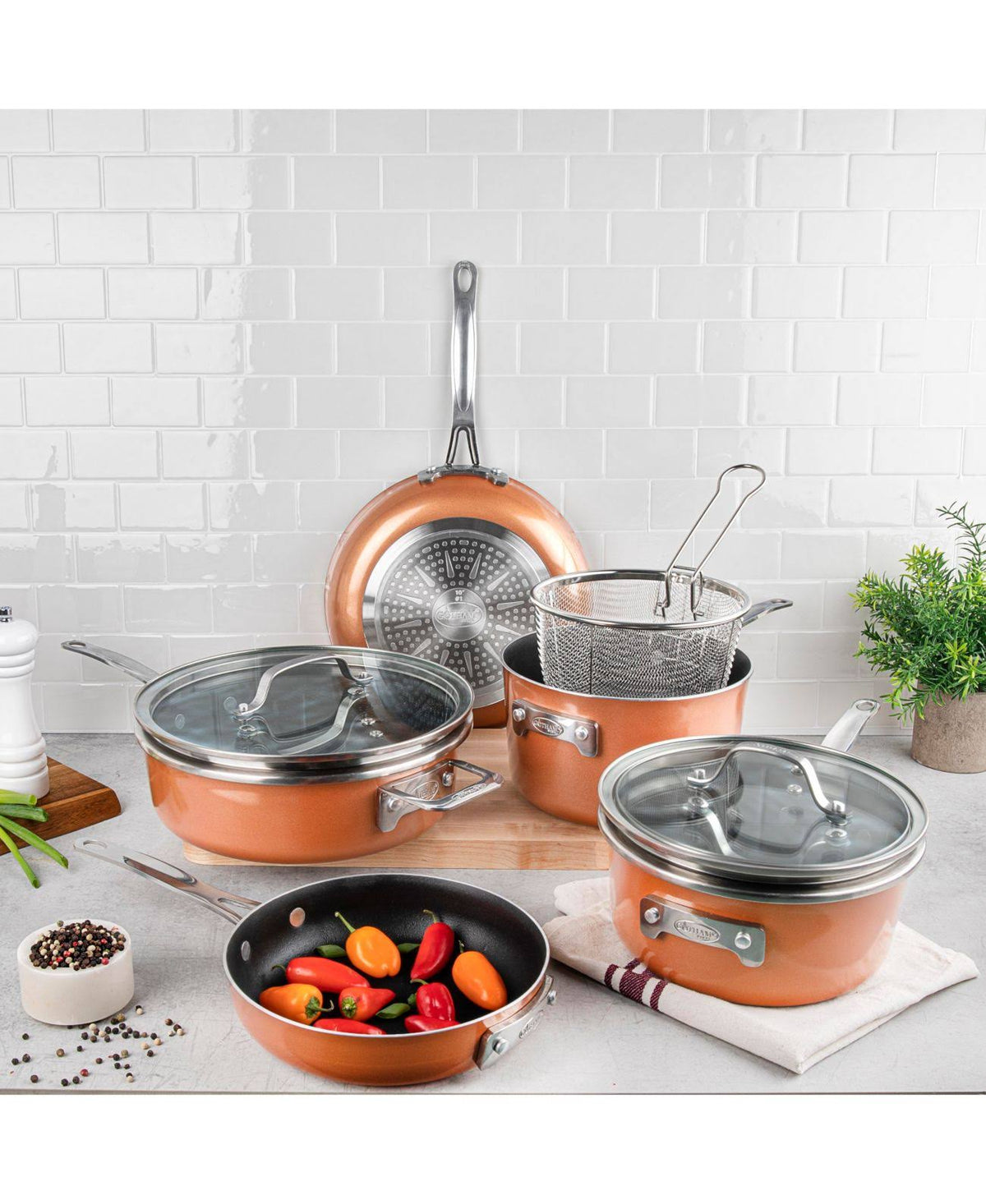 10-piece Nonstick Aluminum Cookware Set G3900