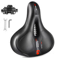 Wide Bicycle Saddle Seat with Dual Shock Absorbing Ball, Thickened Memory Foam, Waterproof N1402