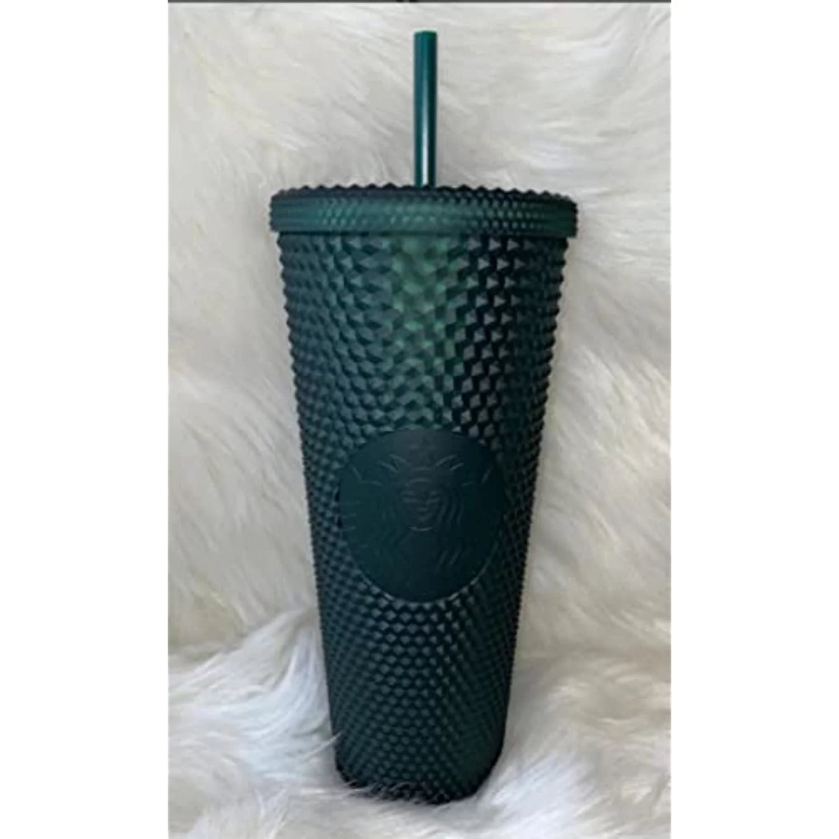 Dark Green Jelly Studded Tumbler 24Oz E189
