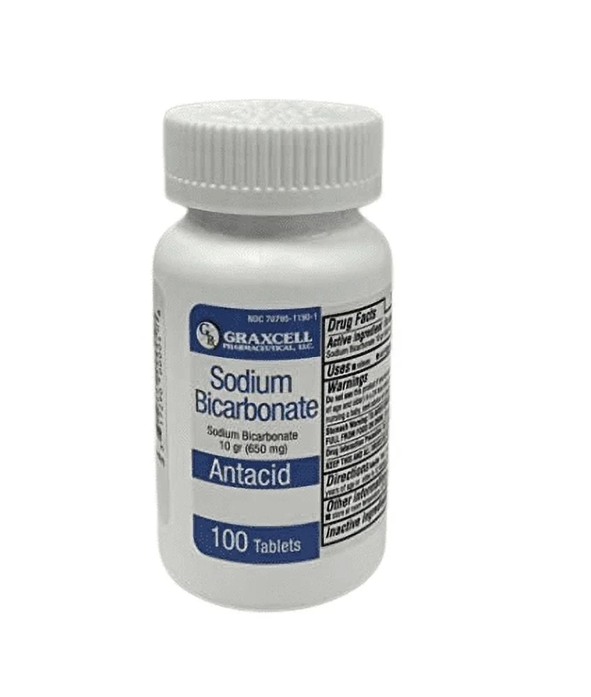 SODIUM BICARBONATE 650 MG 100 COUNT TABLETS E80547