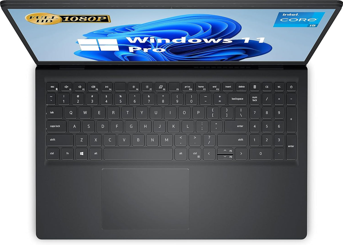 15.6" FHD Intel i5 32GB RAM 1TB SSD Windows 11 Pro Black Laptop U22597