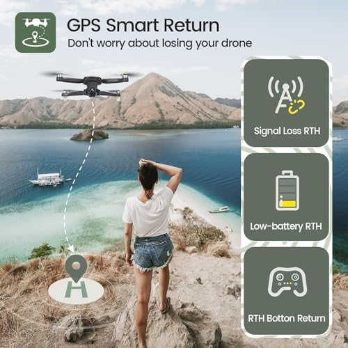 4K Camera GPS Drone with Brushless Motor, 46 Mins Flight V21946
