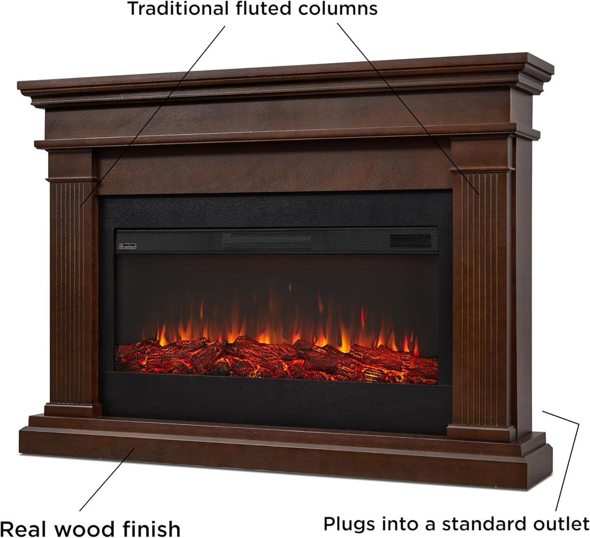 59" Electric Fireplace with Mantel U381999