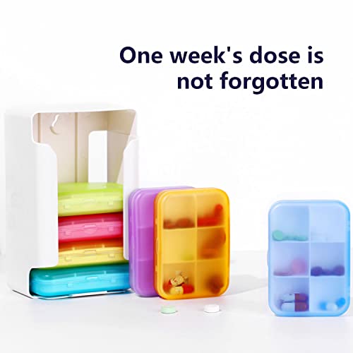 7 Piece Set 42 Compartments Pill Organizer J127