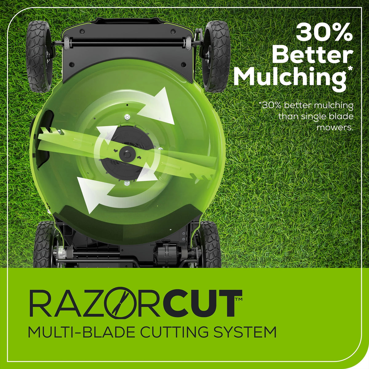 60V 21 Self Propelled Lawn Mower with 8.0 Ah Battery & Rapid Charger Y255310