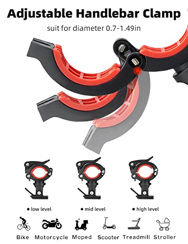 Adjustable Bike Phone Holder Handlebar Clip for 4.1" - 6.7" Smartphones S767000