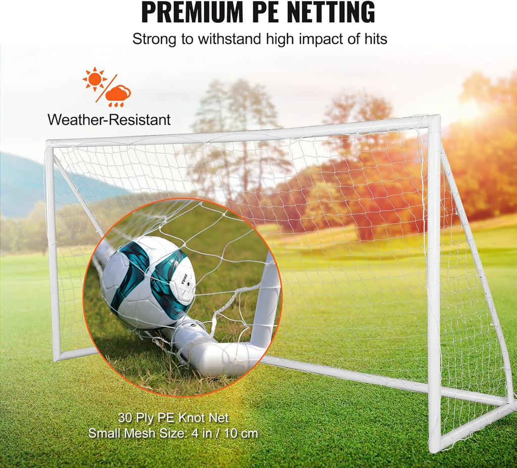 12x6 ft Portable Soccer Goal with Carry Bag V95367
