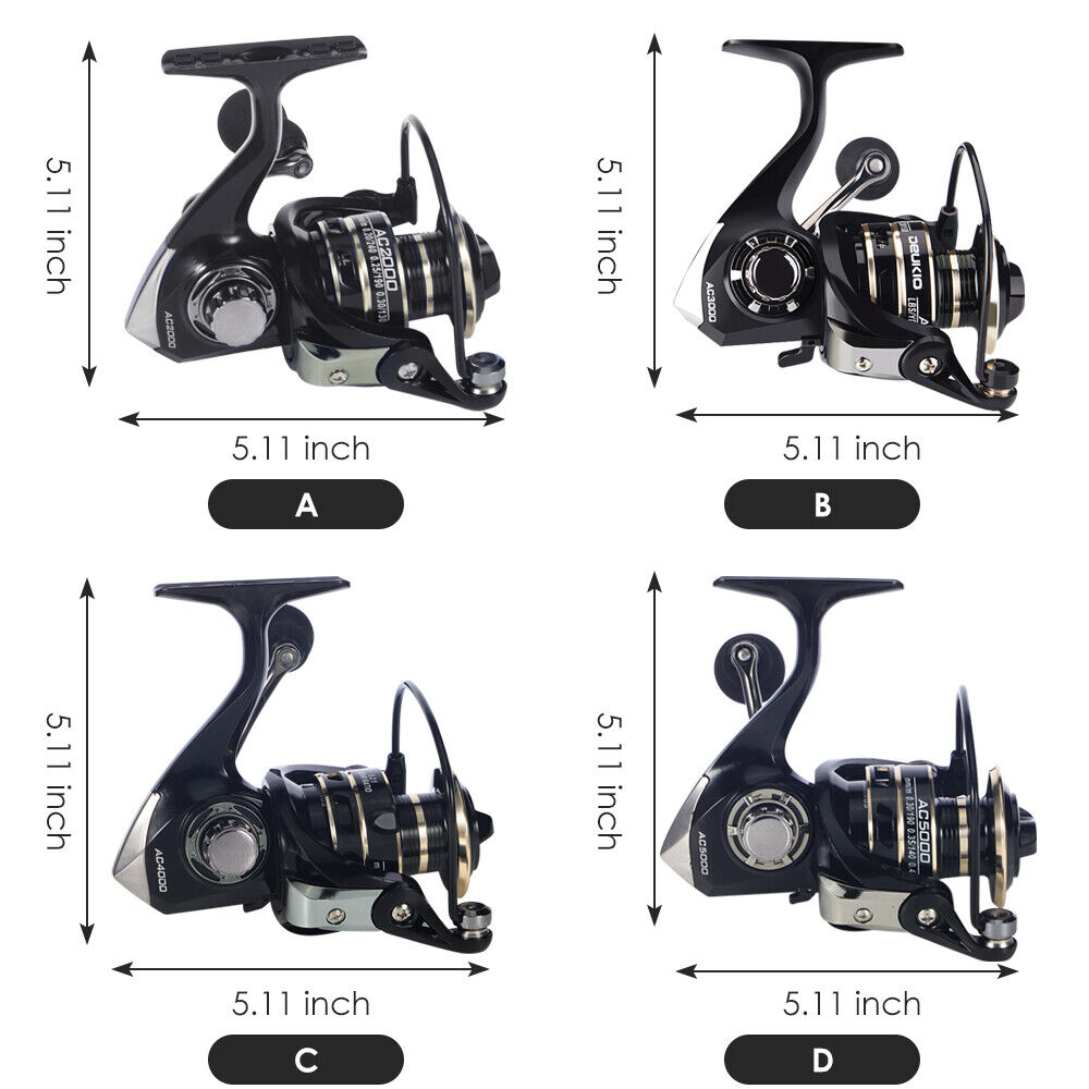 Metal Spinning Fishing Reel 5.2:1 B381