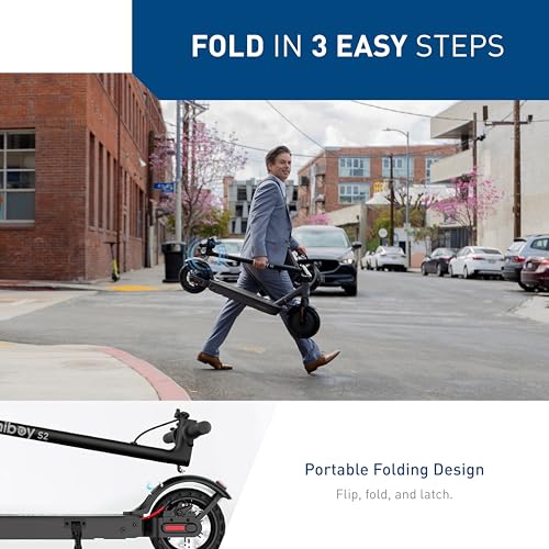 Electric Scooter, 350-500W Motor, 8.5"-10" Solid Tires, 17-40.4 Miles Range, 19 Mph Folding D171331