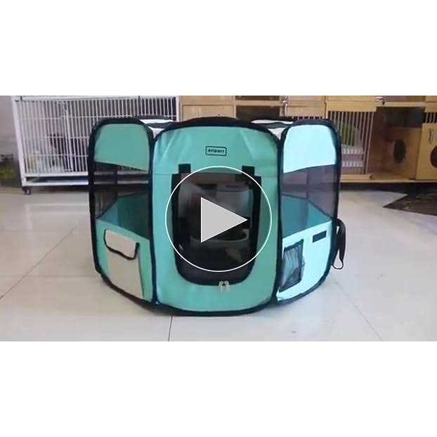 Portable Pet Playpen Foldable Exercise Pen R2837
