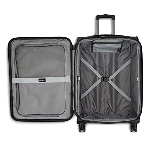 Sapphire Blue Softside Expandable Luggage with Spinner Wheels, 3PC SET N744895