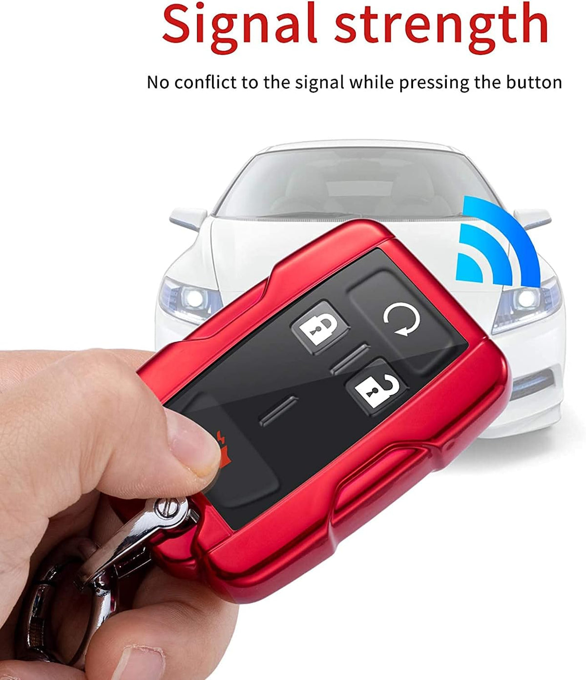 Key Fob Cover Case for 1500 2500HD 3500HD Canyon Key Cover Smart Remote 3/4/5/6 Button Protector R563