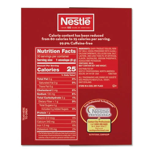0.28 Oz Hot Cocoa Mix Envelopes, 30/box, Bundle of 2 Boxes T1715