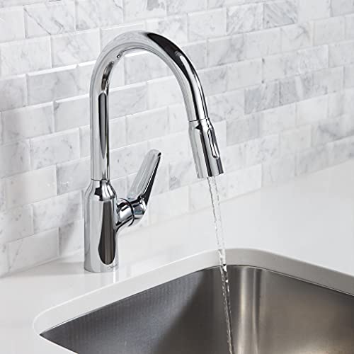 Black High Arc Kitchen Faucet with Pull Down Sprayer M39737