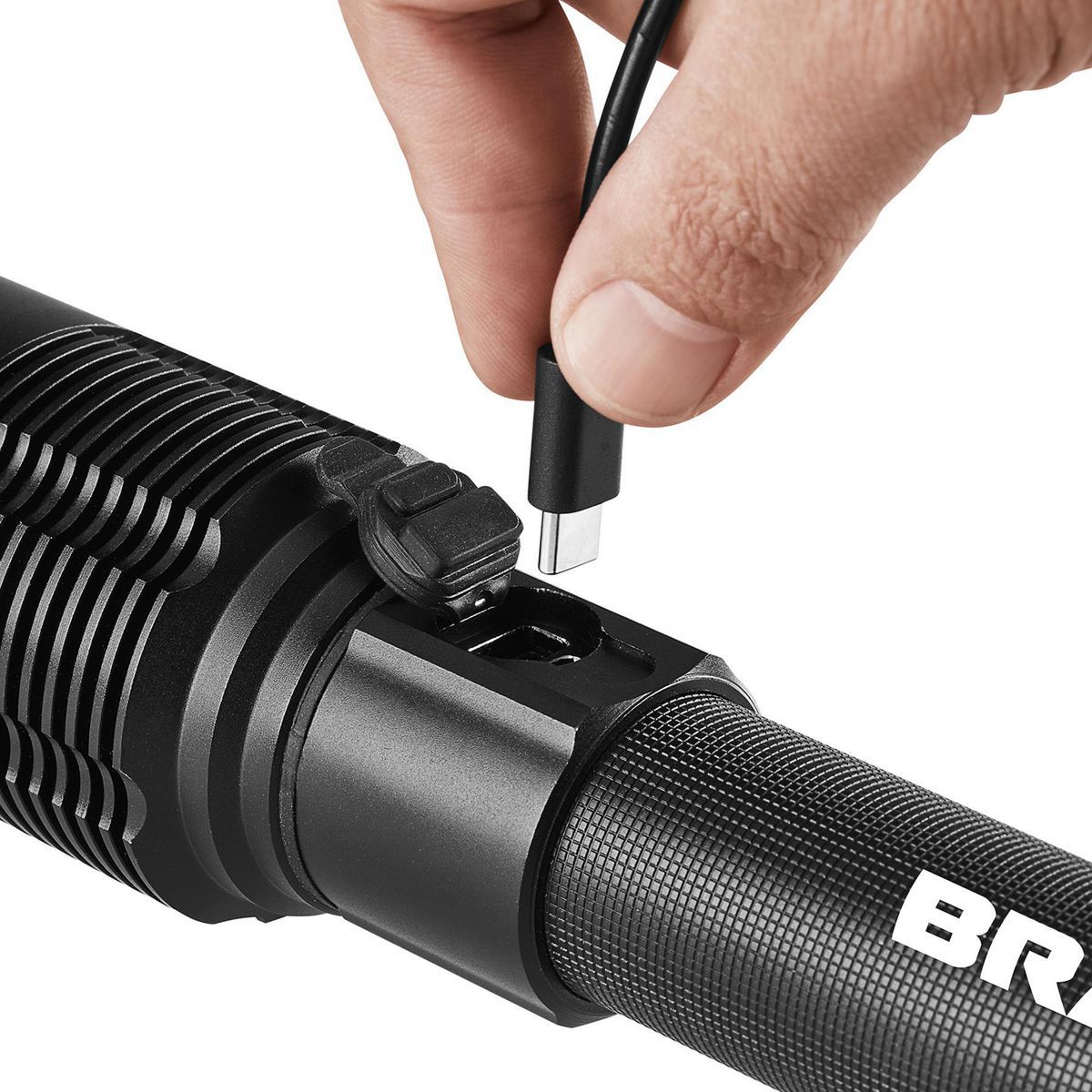 7000 Lumen Rechargeable Waterproof LED Flashlight with Battery Bank S4848