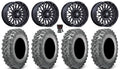 15" Black Wheels and Tires L90737