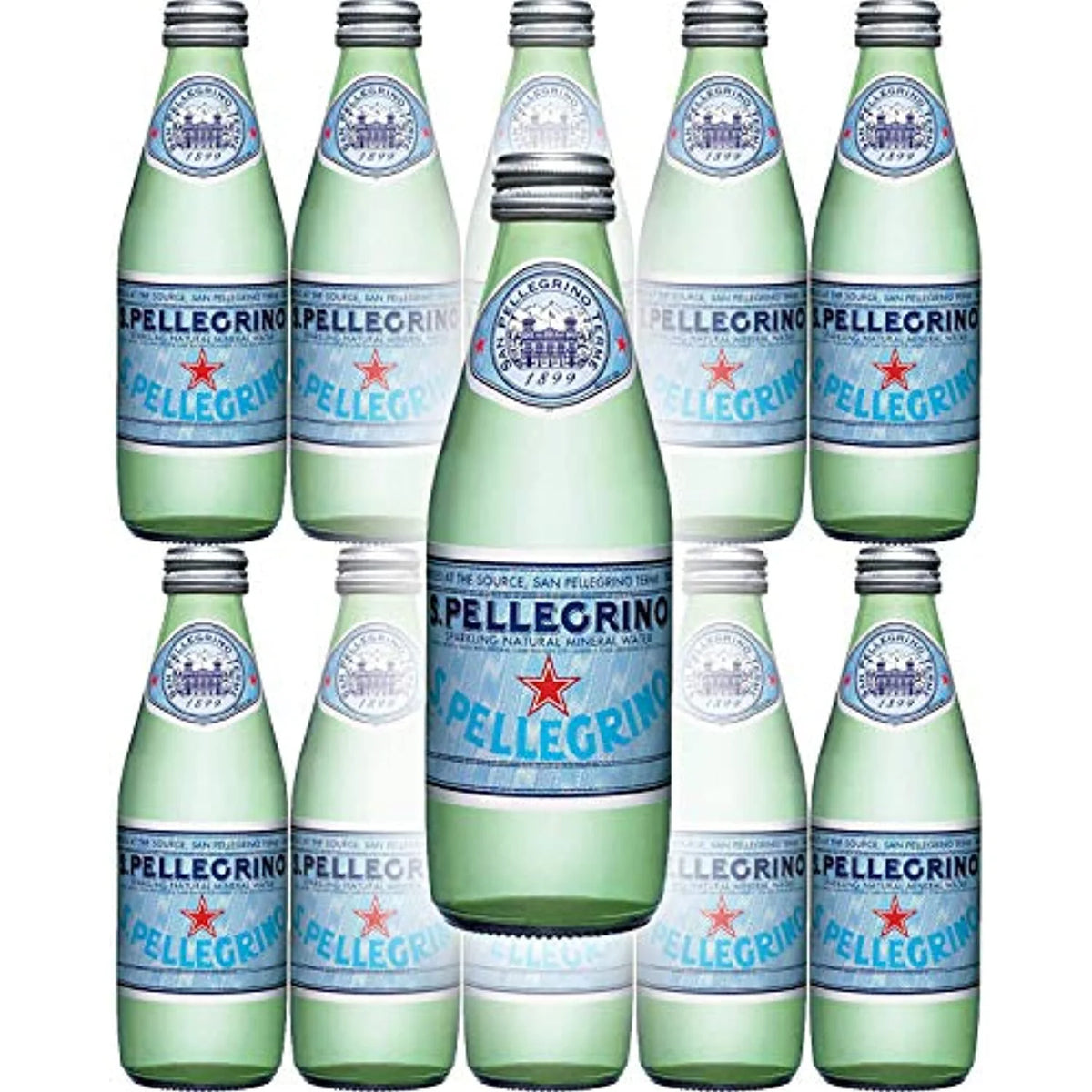 Sparkling Natural Mineral Water, 8.45 Oz Glass Bottle (Pack Of 10) N17861
