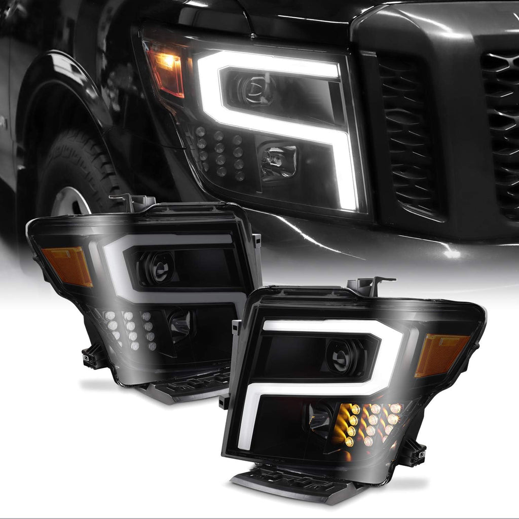 Chrome Projector LED Headlights Q8261