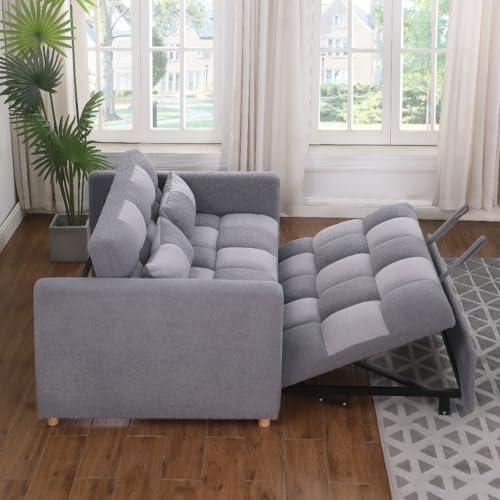 3 in 1 Velvet Pull Out Sleeper Sofa Bed F3643