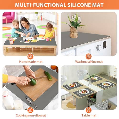 Grey 25" x 17" Silicone Mat M132
