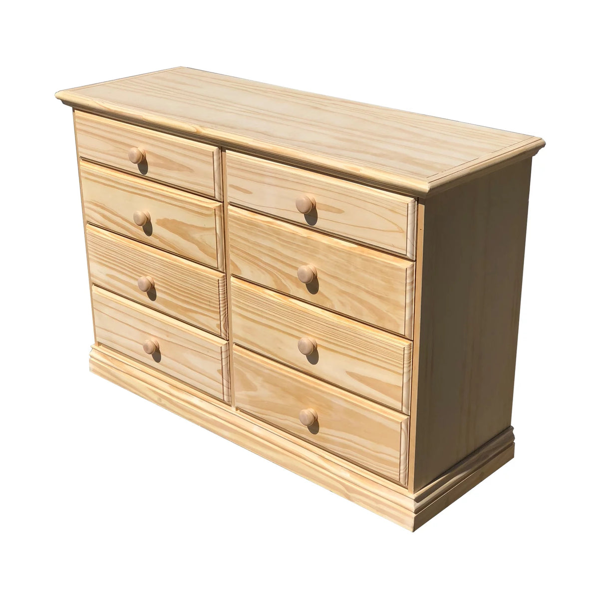 Wide Solid Pine Wooden Dresser N35925