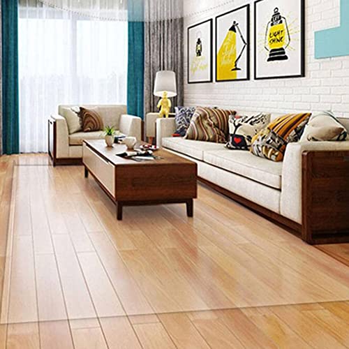 Clear Vinyl Plastic Floor Runner Protector Rug, 1.5mm T5097
