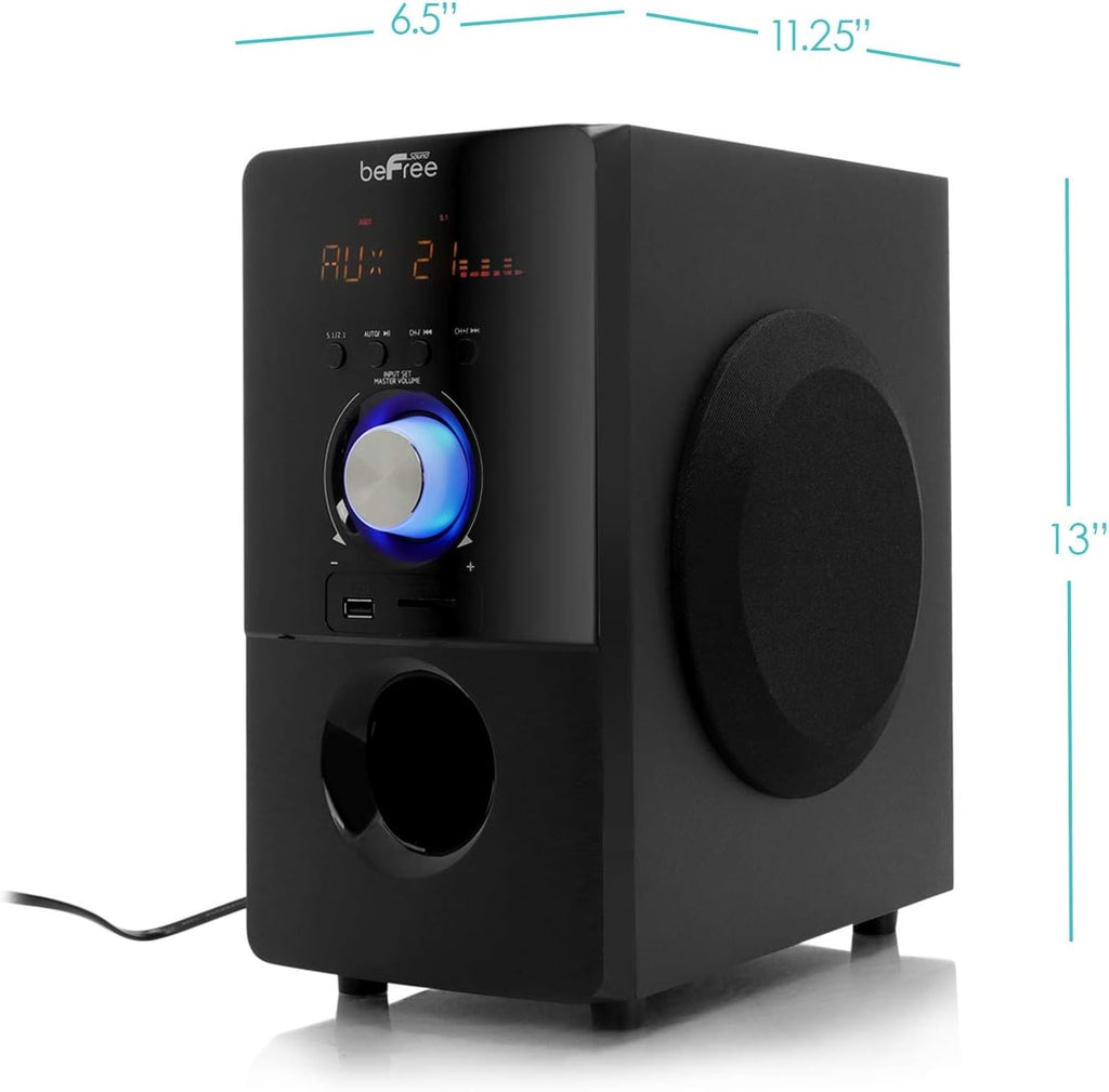5.1 Channel Bluetooth Surround Sound Speaker System in Black I440246