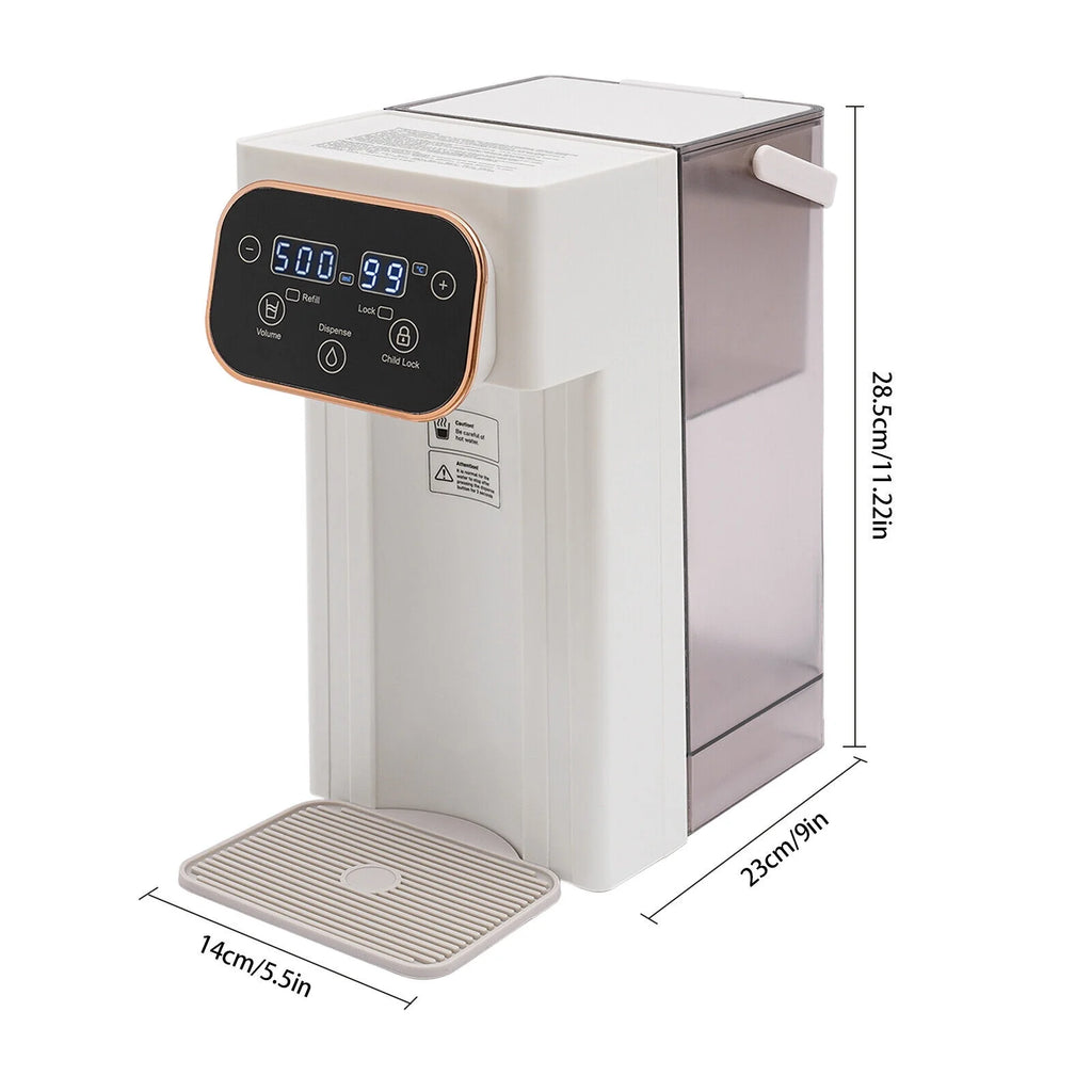 1500W Electric Kettle Hot Water Dispenser with Filter LCD Panel S408298