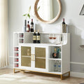 White Wine Bar Cabinet with Wine Rack J201