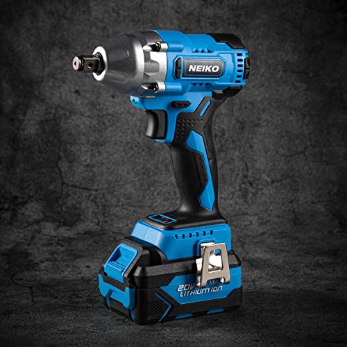 1/2-Inch-Drive Cordless Electric Impact-Wrench Kit with 20-Volt Lithium-Ion Battery and 4 Sockets M90231