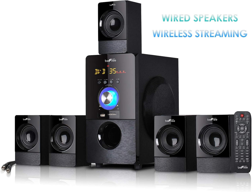 5.1 Channel Bluetooth Surround Sound Speaker System in Black I440246