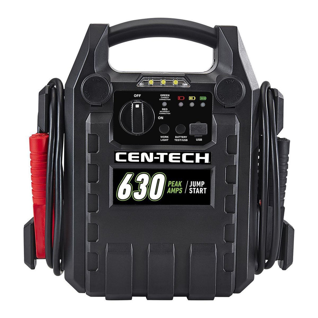 630 Peak Amp Portable Car Battery Jump Starter and Power Pack J5479