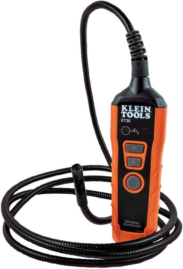Wi-Fi Borescope Inspection Camera with Rechargeable Lithium-Ion Battery and LED Lights Y542