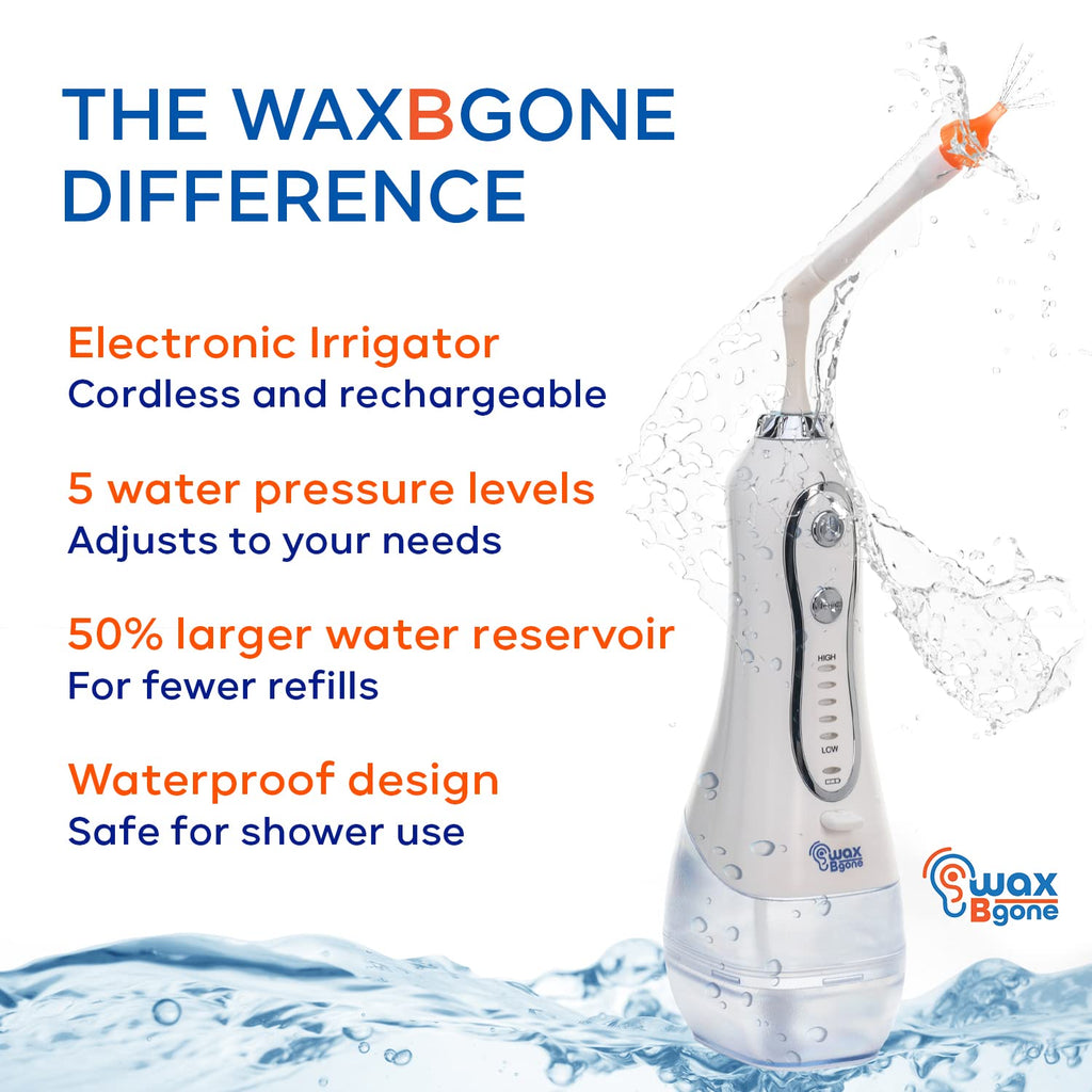 Ear Wax Removal Kit with Otoscope, 10 Disposable Tips, 2 Wands, Ear Basin, and Earwax Drops J7256