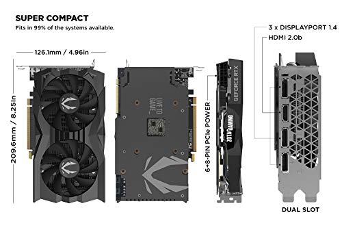 GeForce RTX 2070 Super 8GB GDDR6 256-Bit Gaming Graphics Card T645510