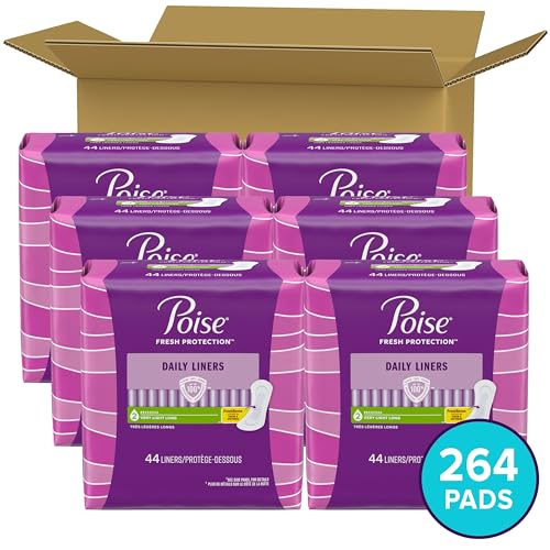 264 Count Long Length Incontinence Panty Liners B385458